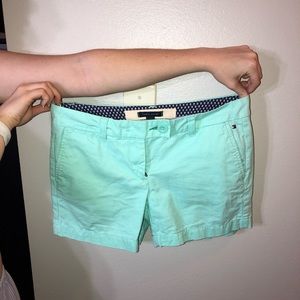 Mint Green Casual Shorts | Tommy Hilfiger